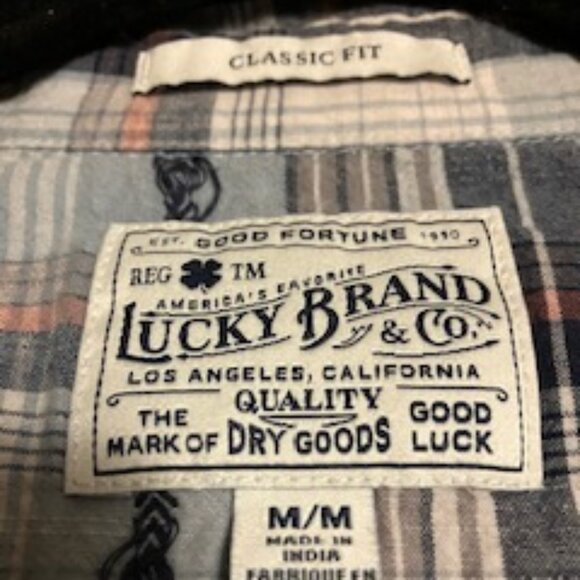 Lucky Brand Western Snap L/S Shirt  Size M  Classic Fit - Picture 3 of 8